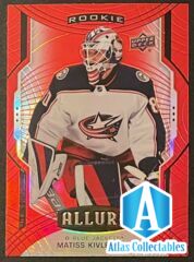 2020-21 UD Allure Rookie SP Red Rainbow Parallel - Matiss Kivlenieks #121